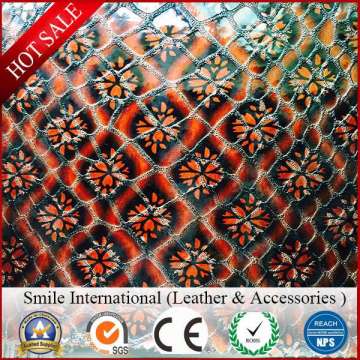 PVC Synthetic Leather with Embosses for Sofa Bags Decoration